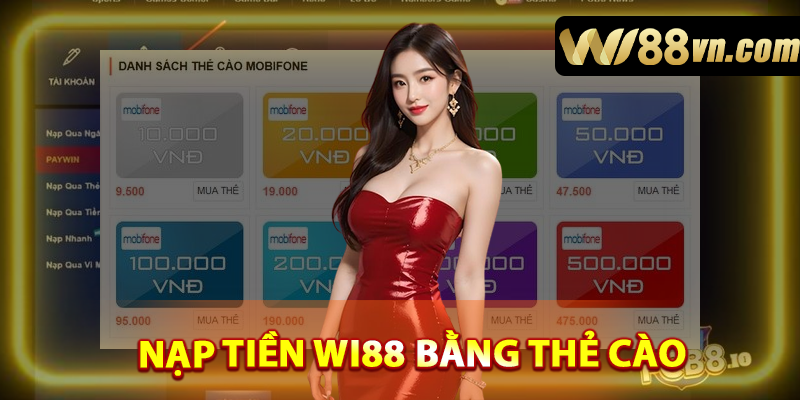 Nạp tiền qua thẻ cào