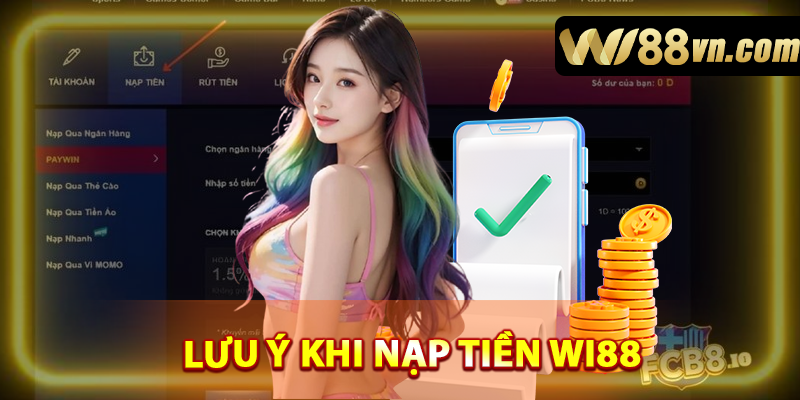 Những điều cần biết và lưu ý khi nạp tiền WI88
